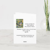 Obtenir le bon Carte pour notes (Dos)