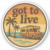 Obtenir Live Vinyl Sticker (Devant)