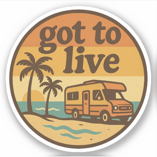 Obtenir Live Vinyl Sticker (Devant)