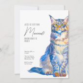 Obtenir Meowie Chat Bachelorette Fête Invitation (Devant)