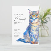 Obtenir Meowie Chat Bachelorette Fête Invitation (Debout devant)