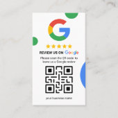 Obtenir plus d'avis Google - Carte de visite de co (Devant)