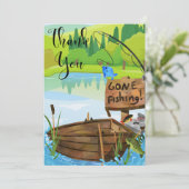 Obtenons des Cartes de remerciements de pêche (Debout devant)