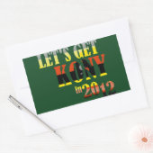 Obtenons Kony en 2012 autocollants : Uganda Flag (Enveloppe)