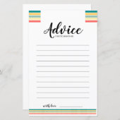 Obtenons la carte conseil Baby shower plage (Devant / Derrière)