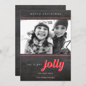 Obtenons la carte de Noël Jolly Holiday (Devant / Derrière)