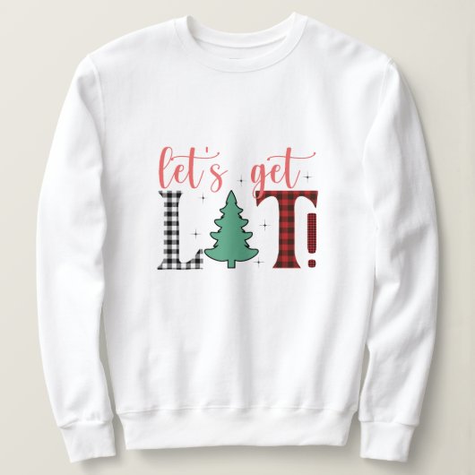 Obtenons le Sweatshirt de Noël Lit (Design devant)