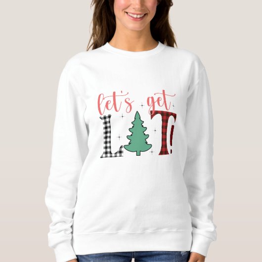 Obtenons le Sweatshirt de Noël Lit (Devant)