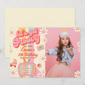 Obtenons Super Anniversaire Photo Invitation (Devant / Derrière)