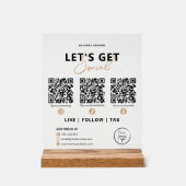 Obtenons un code QR social Connexion avec nous (Recto)