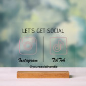 Obtenons un signe acrylique marketing des médias s (Neutre)