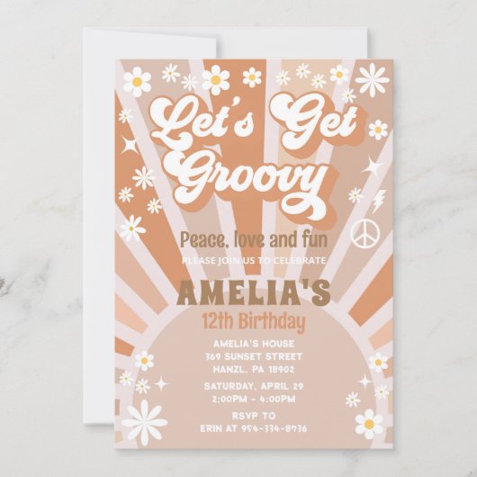 Obtenons une invitation d'anniversaire super (Devant)