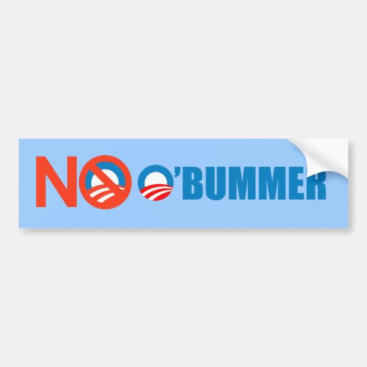 obummer bumpersticker (Voorkant)