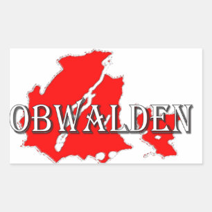 Obwalden Rechthoekige Sticker