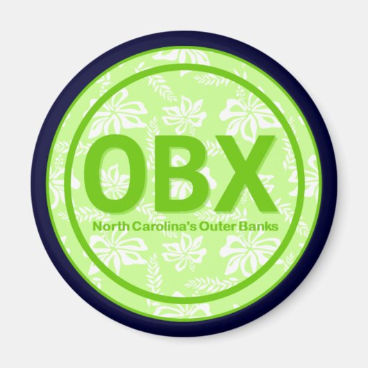 OBX Banques externes NC Aimant à fleurs vertes (Devant)