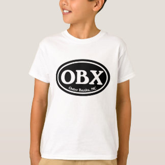 OBX Buitenbanken Zwarte ovaal T-shirt