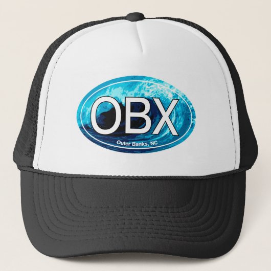 OBX Buitenste banken Wave Oval Trucker Pet (Voorkant)