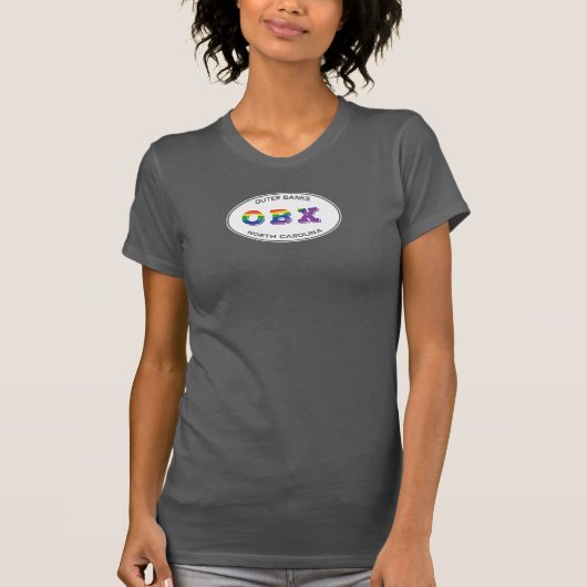 OBX LGBTQ Pride Oval 2 T-shirt (Voorkant)
