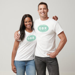 OBX Ovaal in nood in Aqua T-shirt