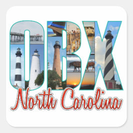 OBX-ruimten Vierkante Sticker