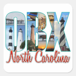 OBX-ruimten Vierkante Sticker