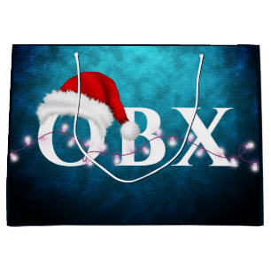 OBX Santa Hoed en Lichten Kerstmis Groot Cadeauzakje