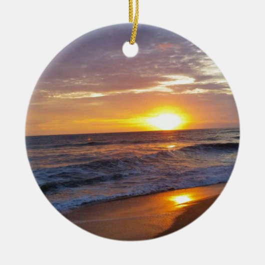 OBX Sunrise Outer Banks Sunrise Keramisch Ornament (Voorkant)