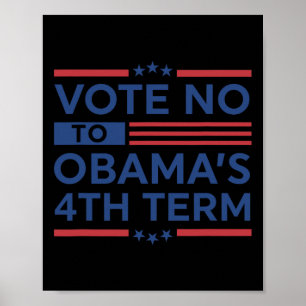 Obyma's 4e - Stem Nee Op Obyma's 4e termijn - Trum Poster