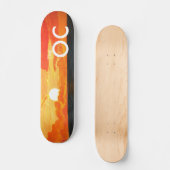 OC California Sunset Ocean Skateboard Deck (Voorkant)