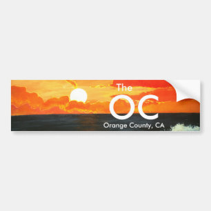 OC Oranje County California Bumpersticker Art