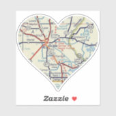 Ocala Florida  kaart Sticker (Vel)