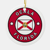 Ocala Florida Keramisch Ornament (Voorkant)