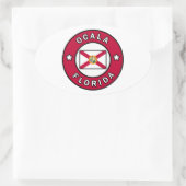 Ocala Florida Ovale Sticker (Tas)