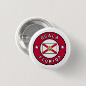 Ocala Florida Ronde Button 3,2 Cm (Voorkant /achterkant)