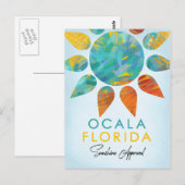 Ocala Florida Sunshine Travel Briefkaart (Voorkant / Achterkant)