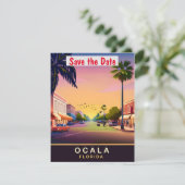 Ocala, Floride, Carte postale de voyage, (Debout devant)