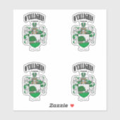 O'Callaghan Crest Ierse vertaling & betekenis (x4) Sticker (Vel)