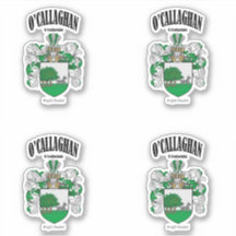 O'Callaghan Crest Ierse vertaling & betekenis (x4)
