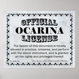 Ocarina-licentie Poster
