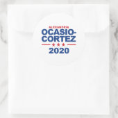 Ocasio-Cortez 2020 Ronde Sticker (Tas)