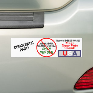 Ocasio-Cortez Green New Deal Democratics Bumpersticker