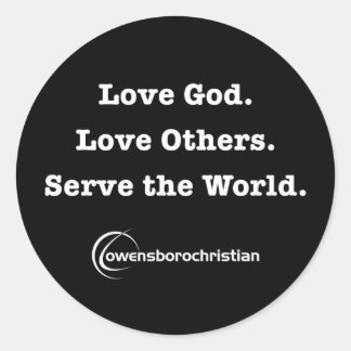 OCC Mission Sticker Zwart 3"