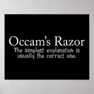 Occam's Razor-beginsel Poster