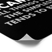 Occam's Razor Definition Science Classroom Poster (Hoek)