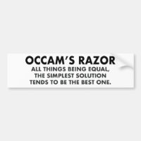 Occam's Razor Definition Science Geek