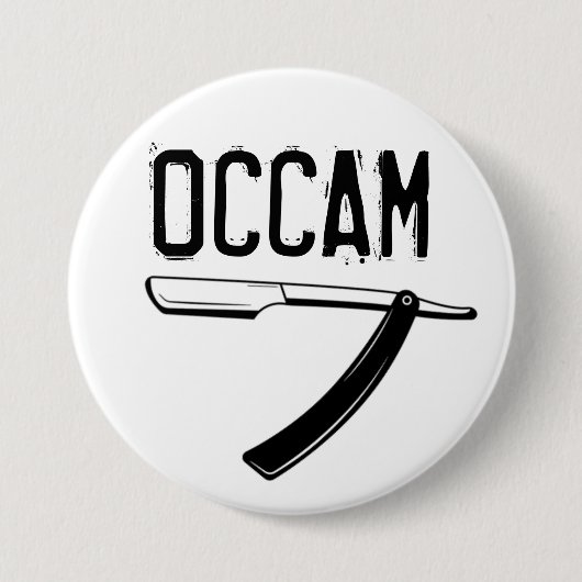 Occam's Razor Ronde Button 7,6 Cm (Voorkant)