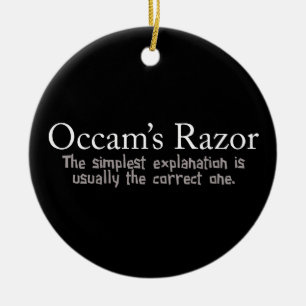 Occam's Razor Scientific Problem Solution Keramisch Ornament