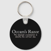 Occam's Razor Scientific Problem Solution Sleutelhanger (Voorkant)