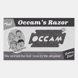 Occam's Razor Vintage advertentie Rechthoekige Sticker