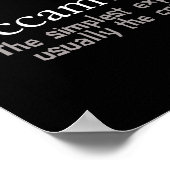 Occam's scheermesprincipe poster (Hoek)